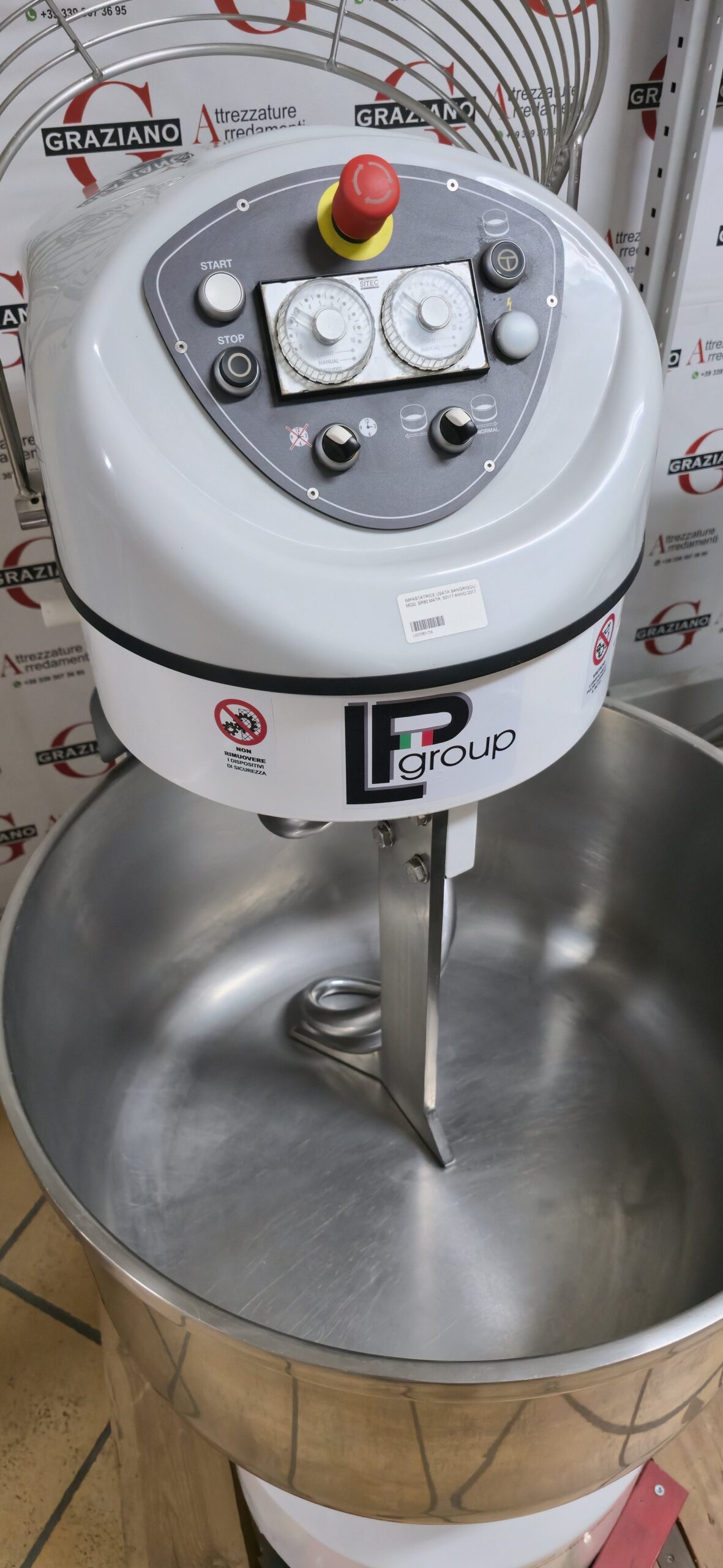 IMPASTATRICE A SPIRALE da 80 kg marca LP GROUP - immagine 11