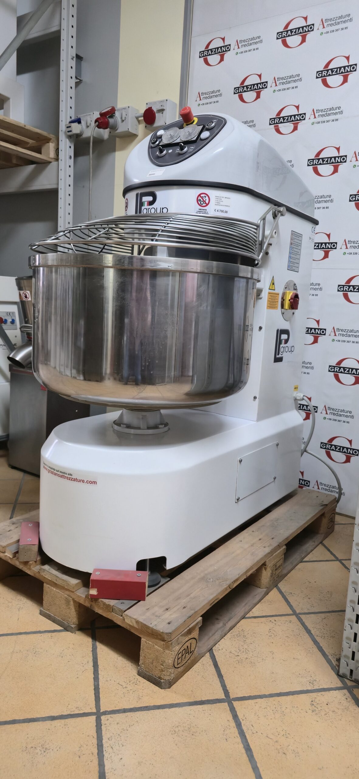 IMPASTATRICE A SPIRALE da 80 kg marca LP GROUP - immagine 9