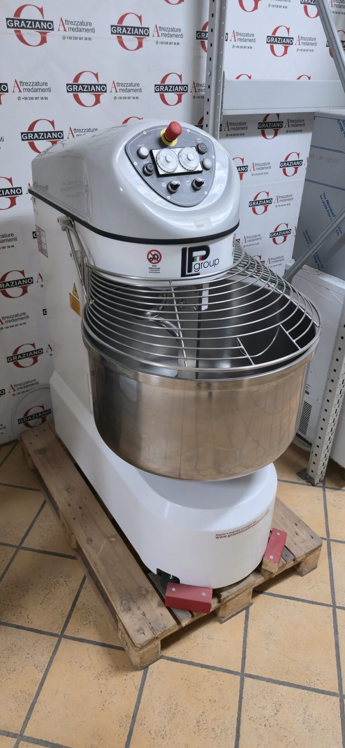 IMPASTATRICE A SPIRALE da 80 kg marca LP GROUP - immagine 7
