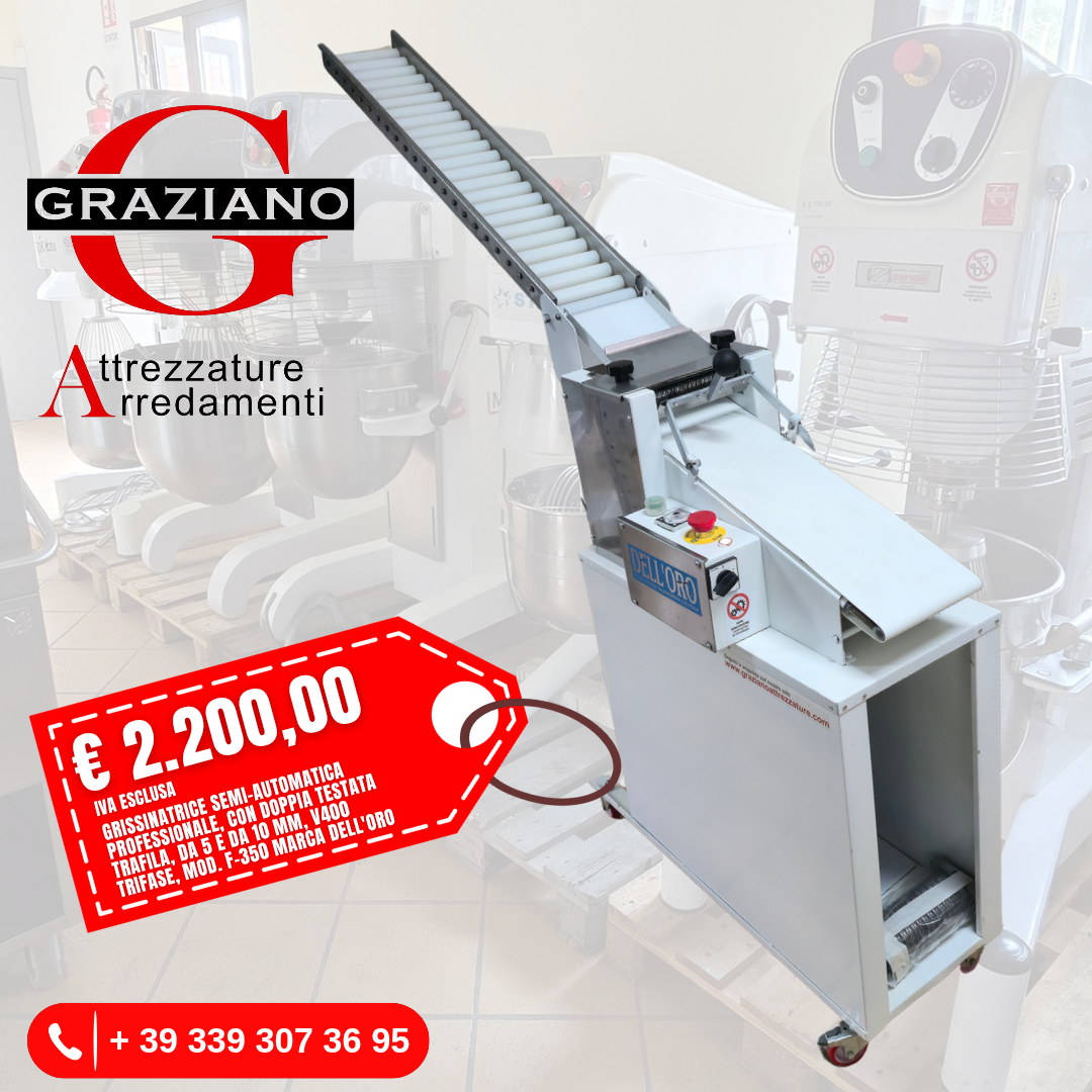 GRISSINATRICE professionale semi-automatica marca DELL'ORO