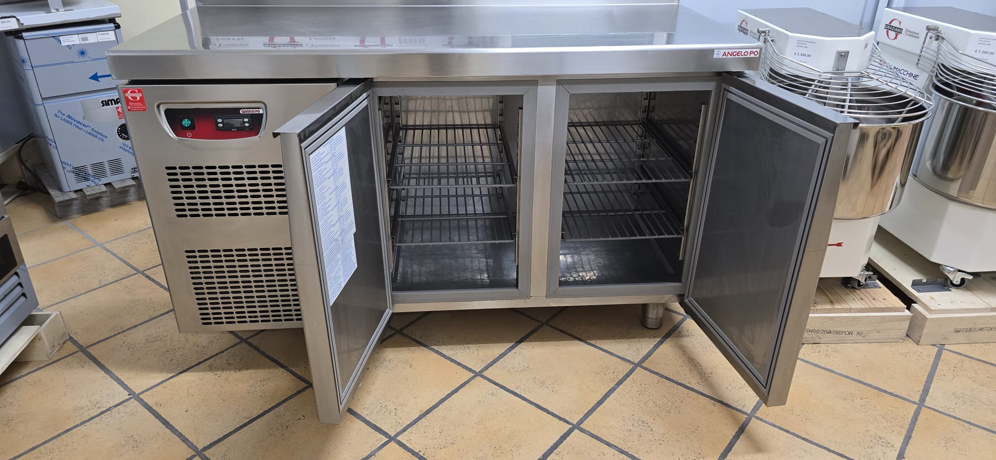 TAVOLO REFRIGERATO 2 PORTE positivo marca ANGELO PO - immagine 6