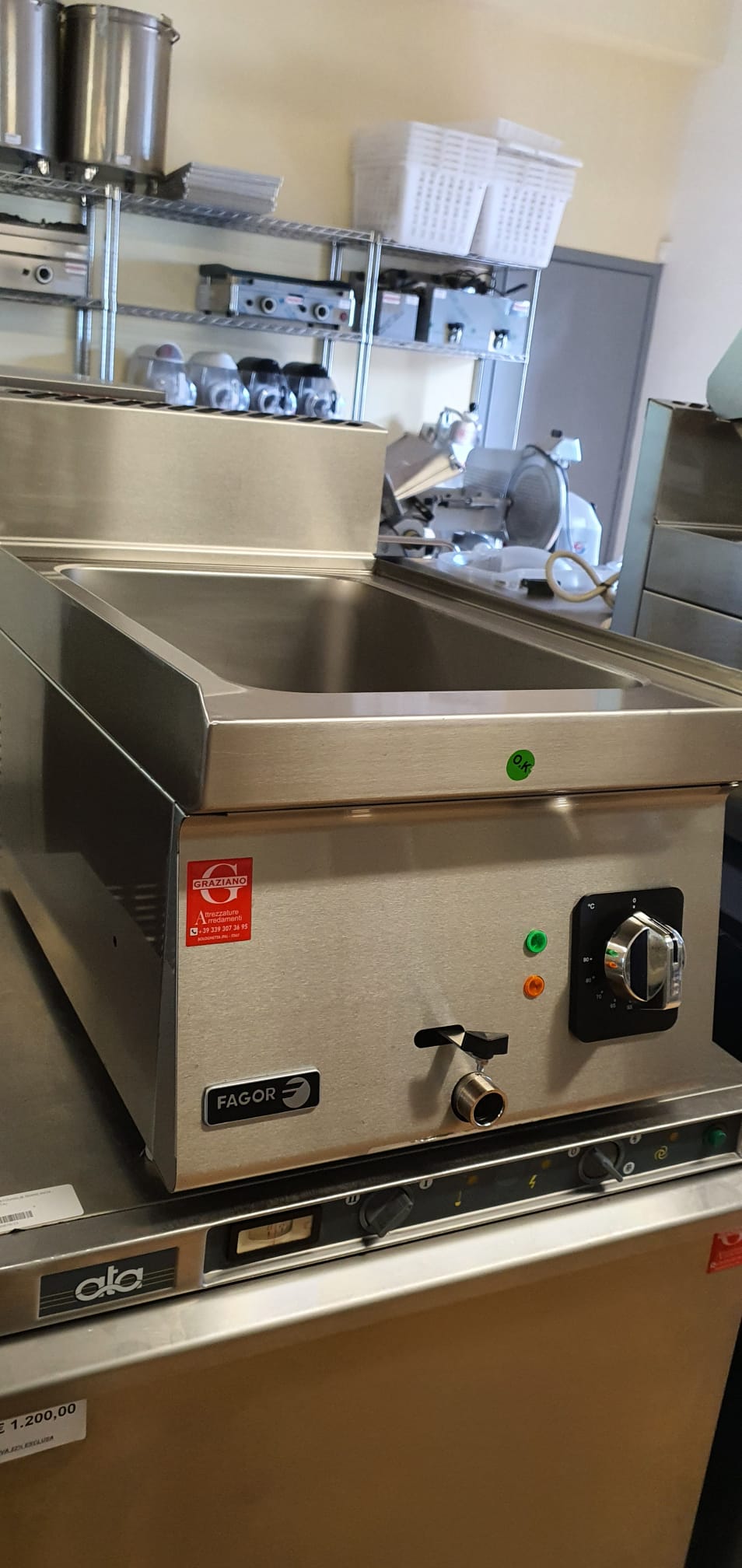 BAGNOMARIA in acciaio inox da banco marca FAGOR - immagine 2