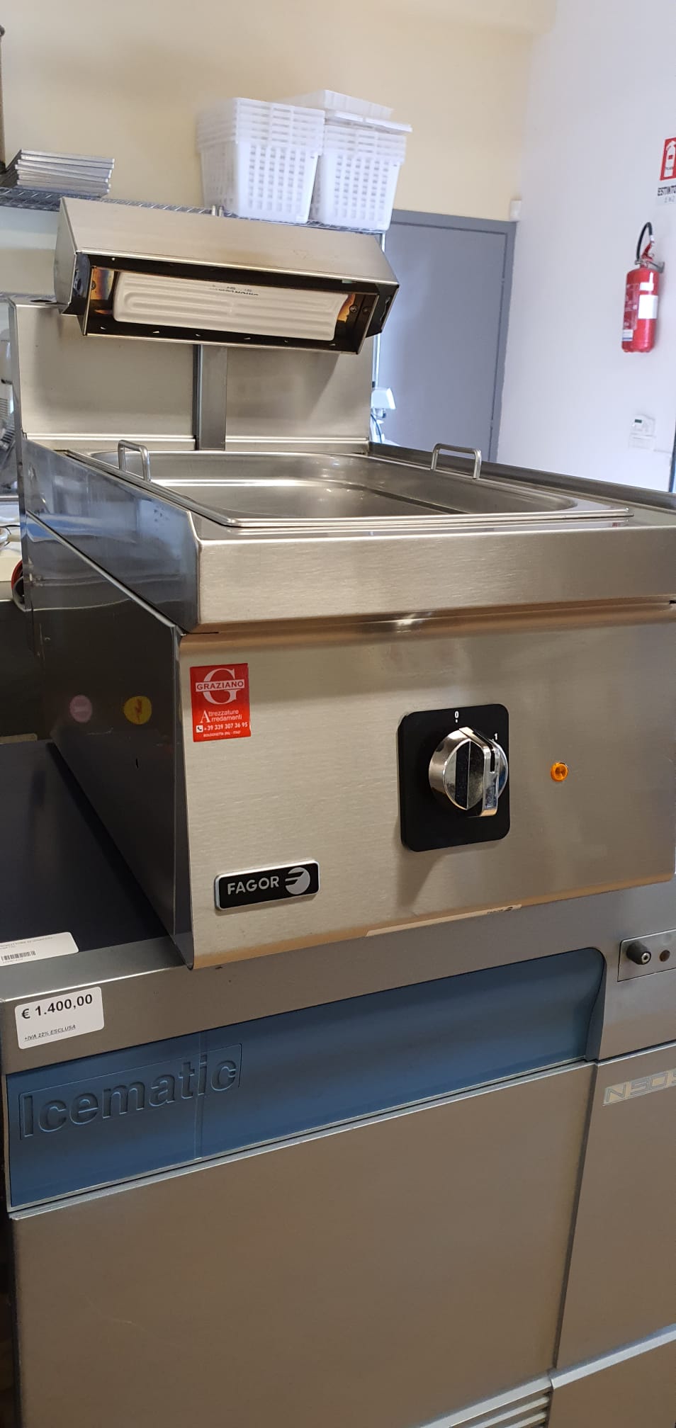 SCALDAPATATE in acciaio inox da banco marca FAGOR - immagine 3