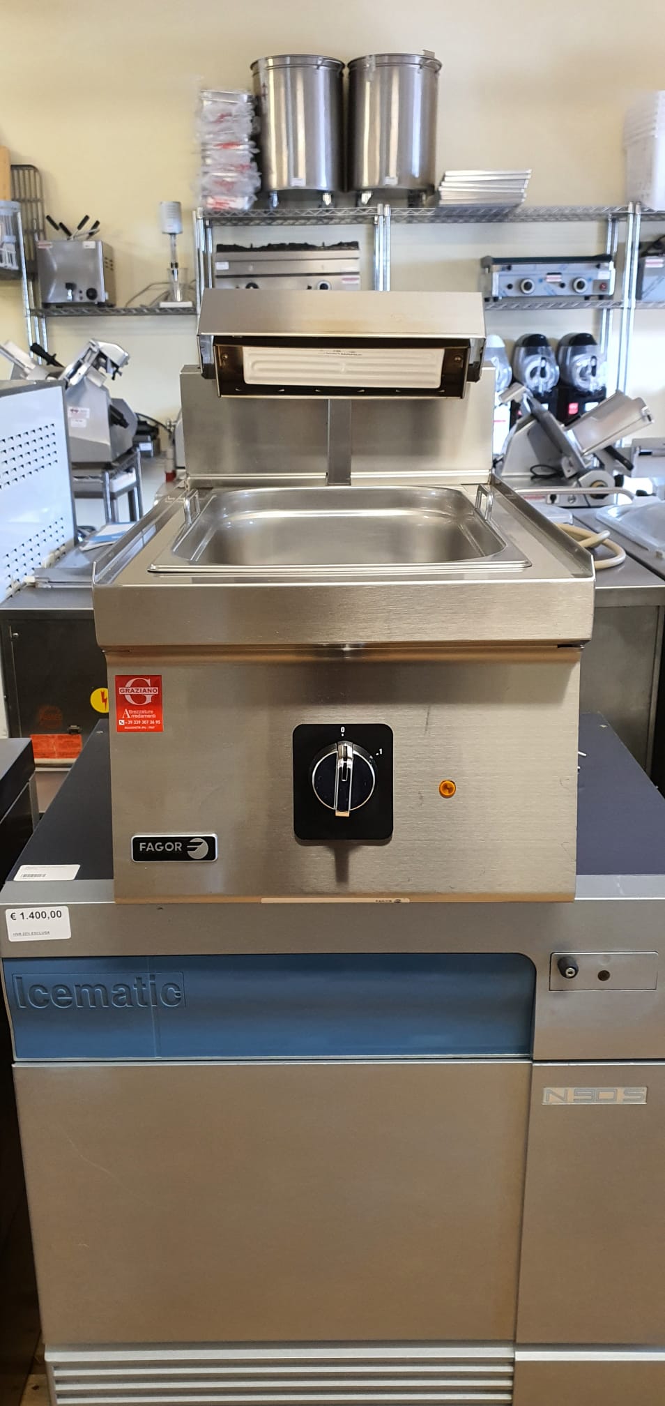SCALDAPATATE in acciaio inox da banco marca FAGOR - immagine 4