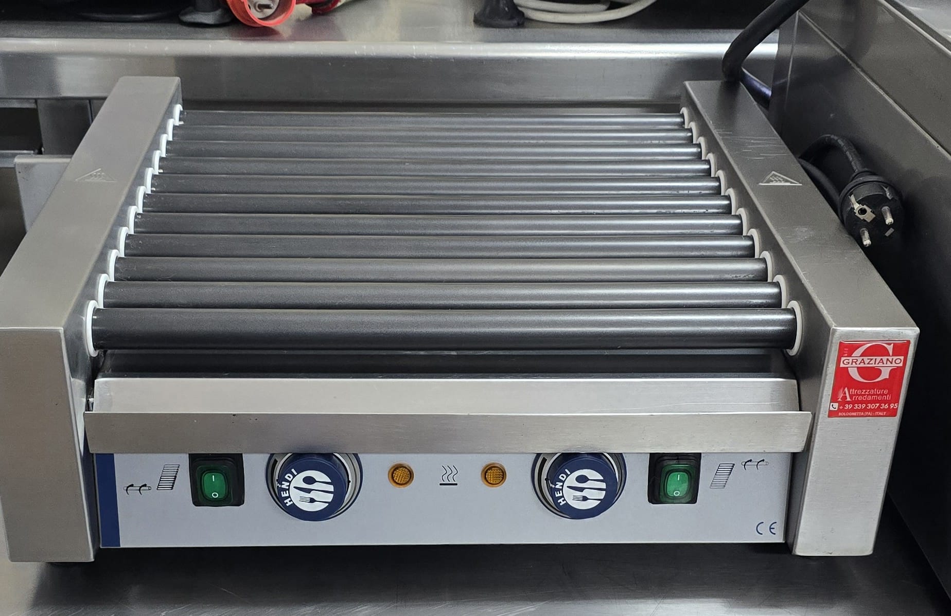 SCALDA SALSICCE/WURSTEL in acciaio inox da banco marca HENDI - immagine 3