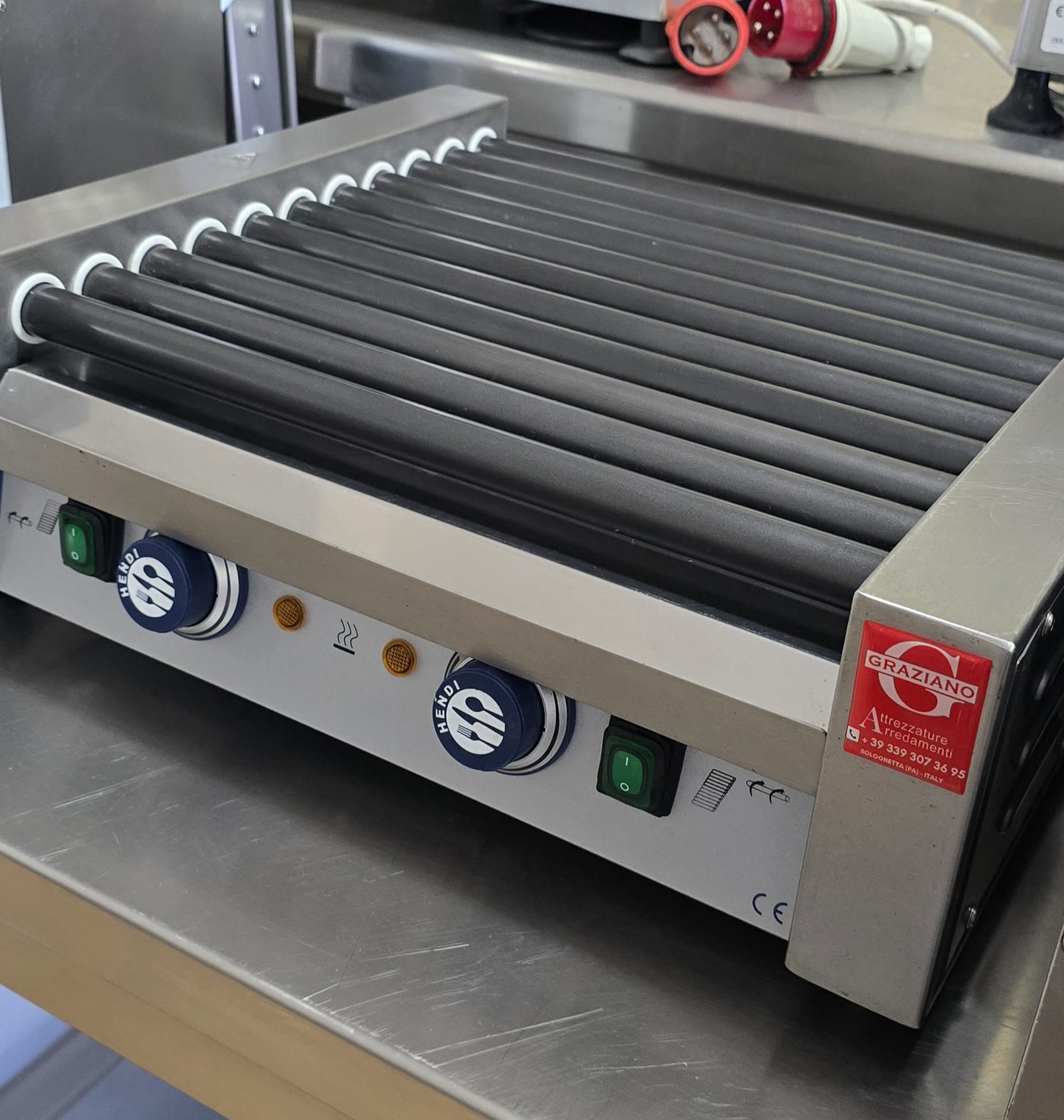 SCALDA SALSICCE/WURSTEL in acciaio inox da banco marca HENDI - immagine 4