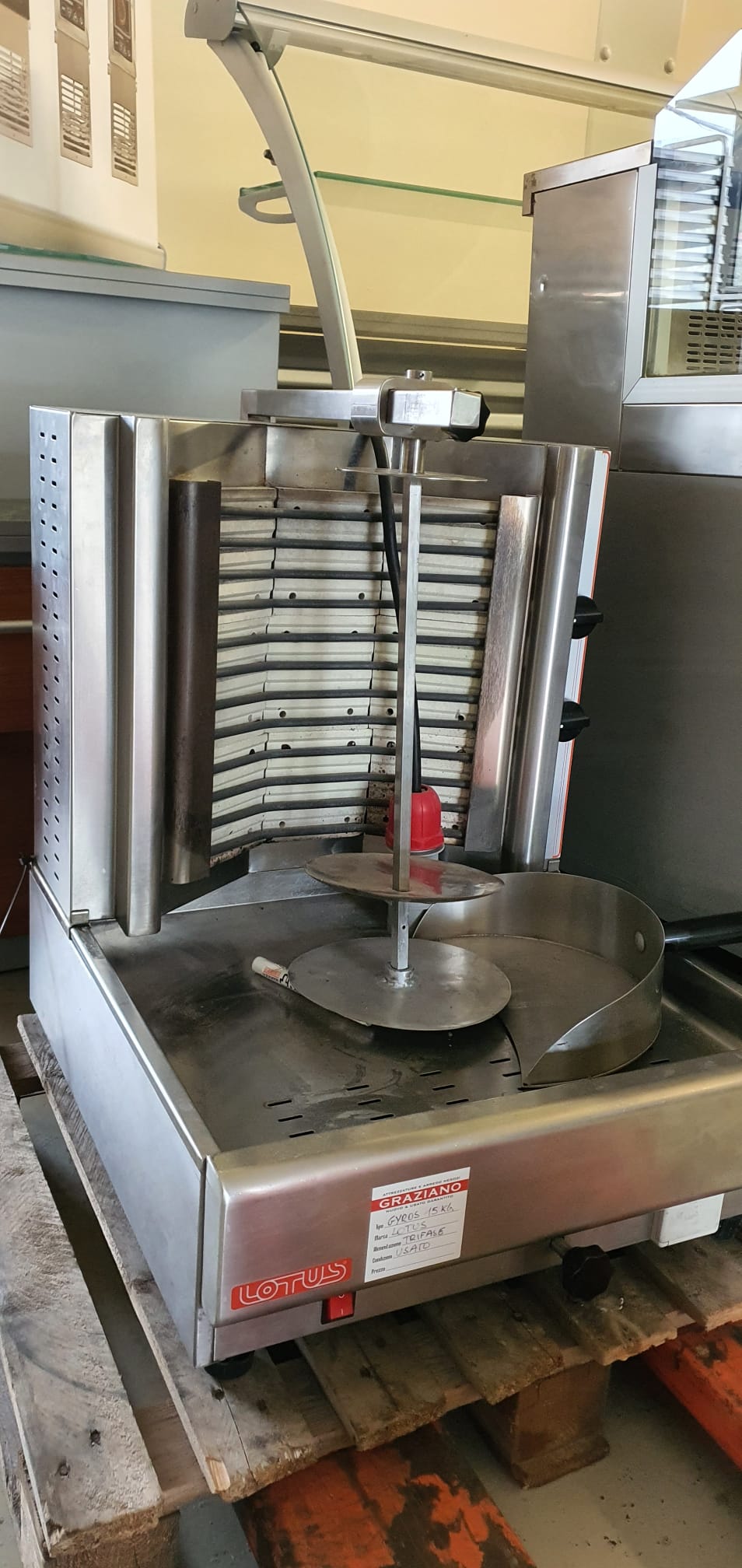 GYROS ELETTRICO in acciaio inox da banco marca LOTUS - immagine 4
