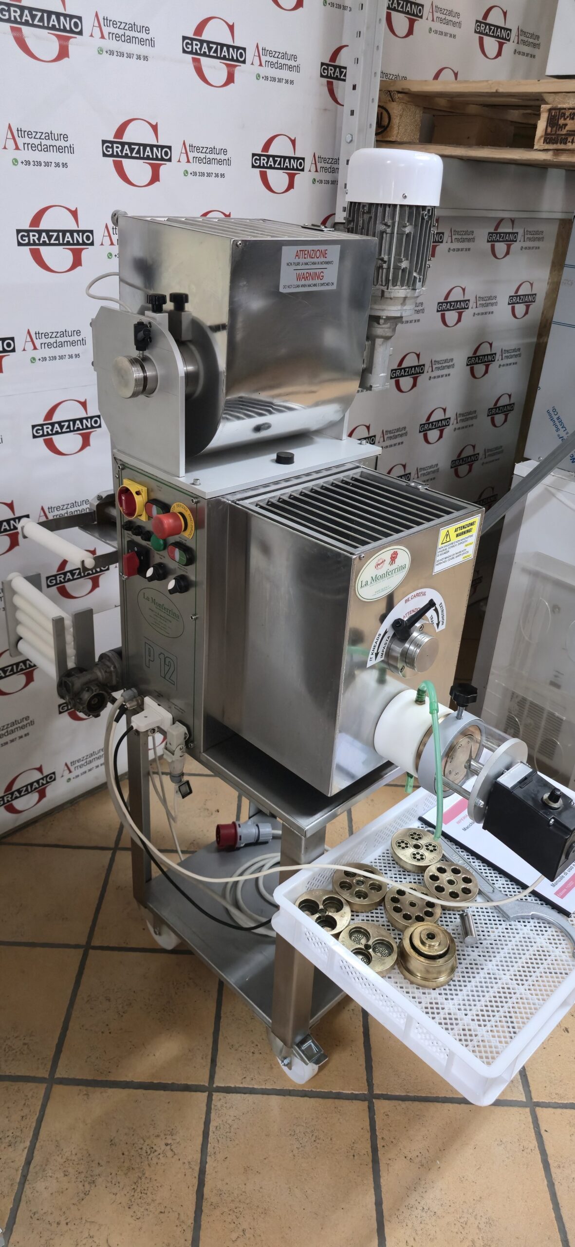 MACCHINA PRODUZIONE PASTA + gruppi mod. P12 marca LA MONFERRINA - immagine 2