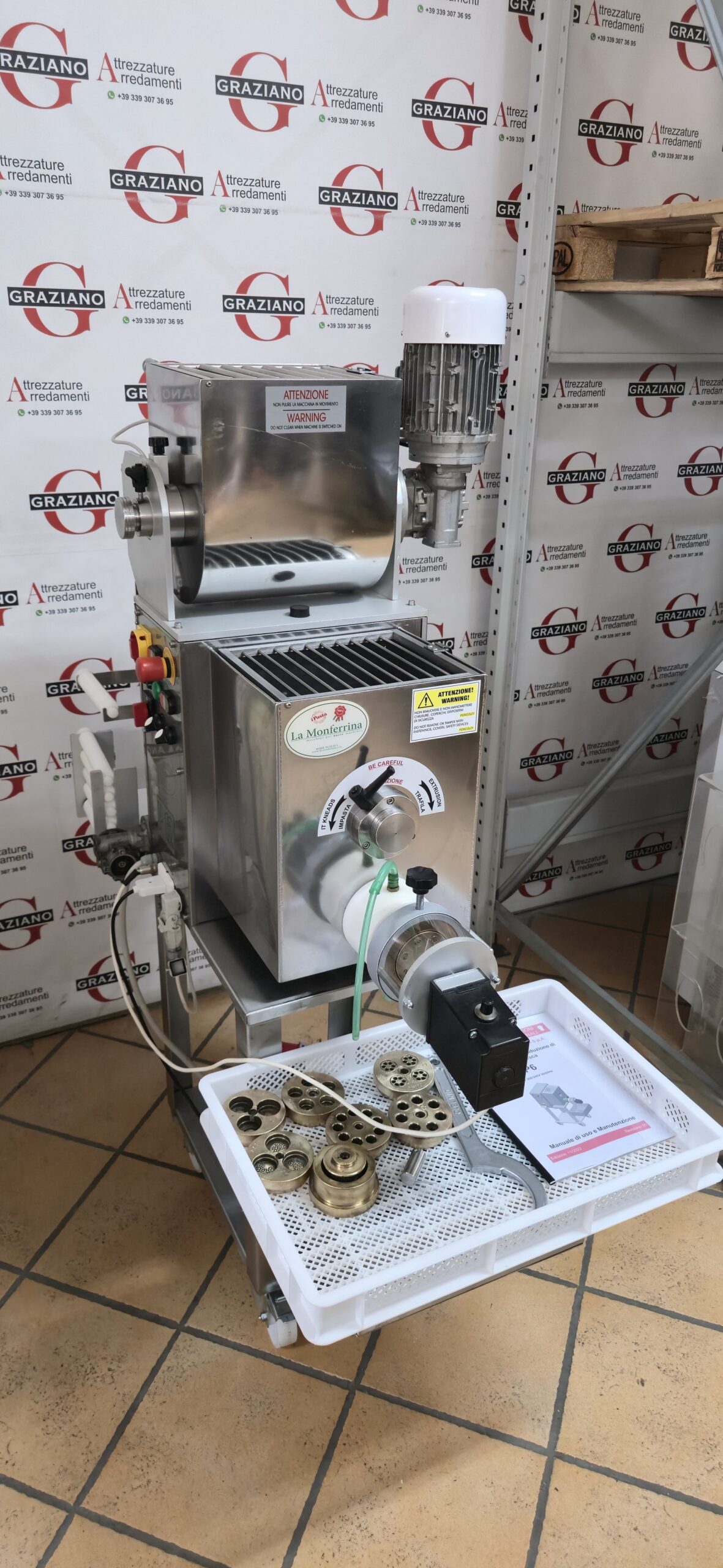 MACCHINA PRODUZIONE PASTA + gruppi mod. P12 marca LA MONFERRINA - immagine 7