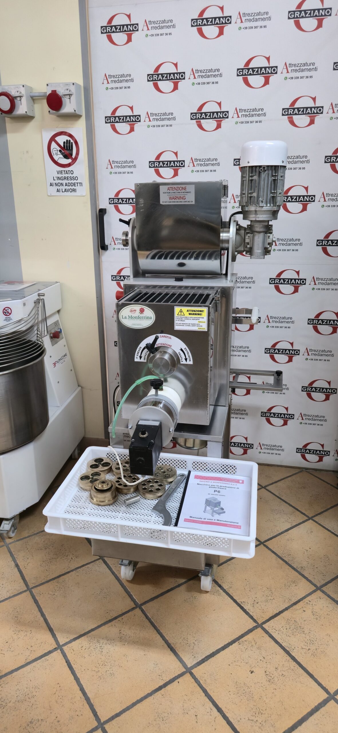 MACCHINA PRODUZIONE PASTA + gruppi mod. P12 marca LA MONFERRINA - immagine 13
