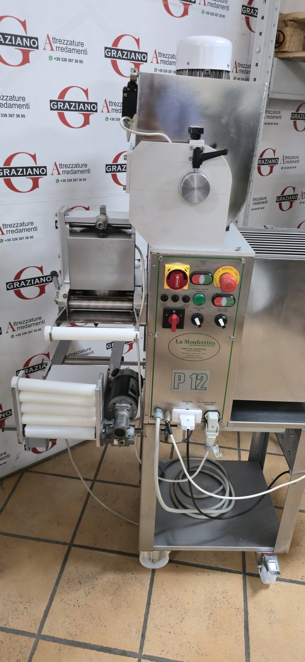MACCHINA PRODUZIONE PASTA + gruppi mod. P12 marca LA MONFERRINA - immagine 4