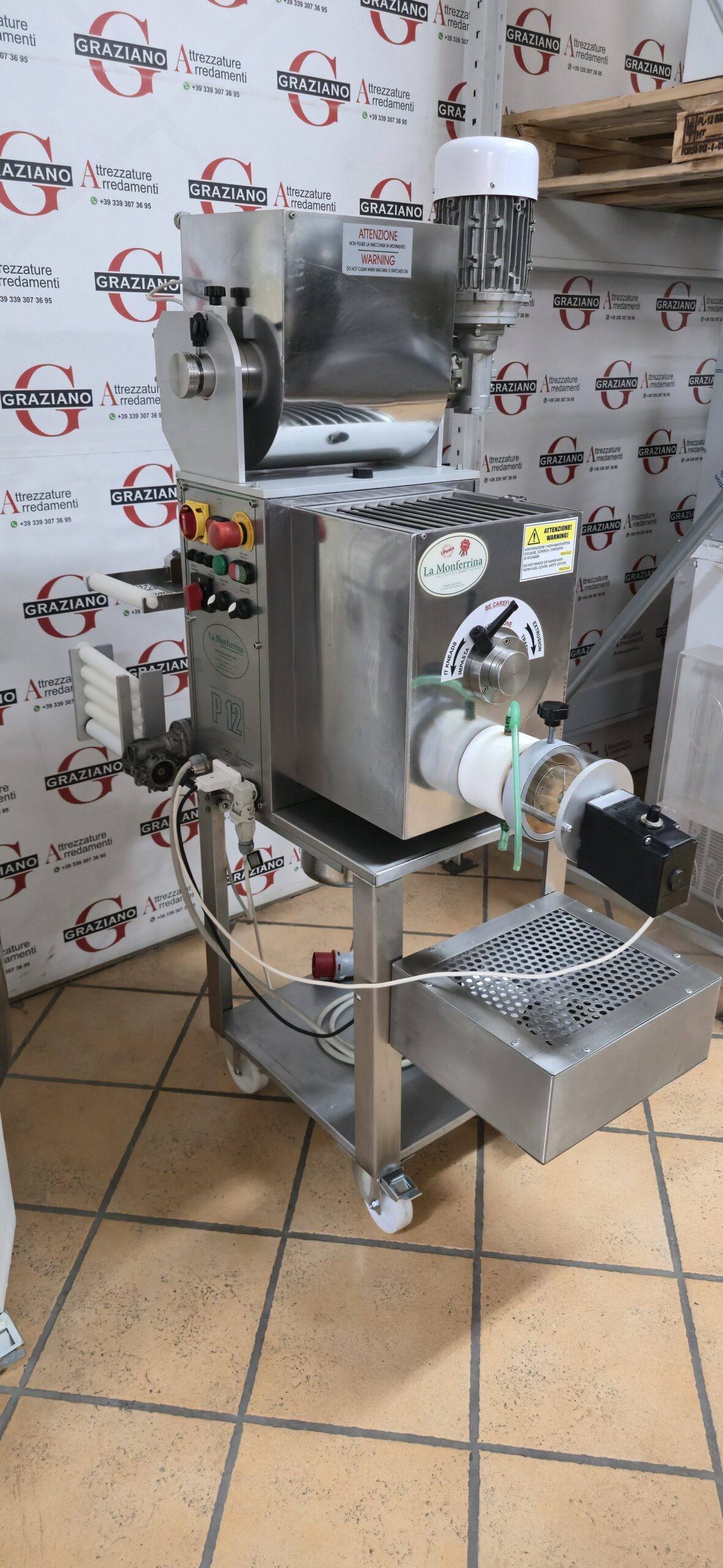 MACCHINA PRODUZIONE PASTA + gruppi mod. P12 marca LA MONFERRINA - immagine 12