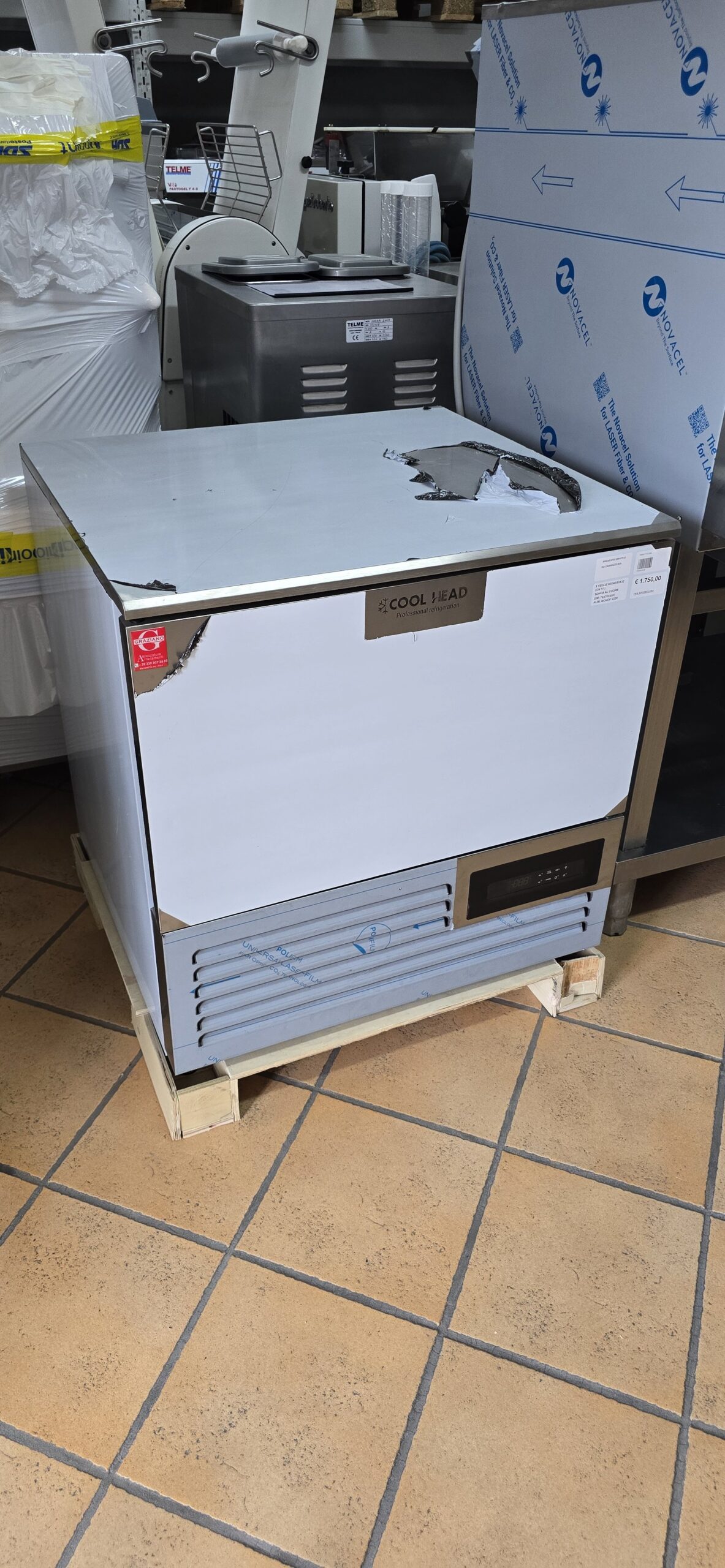 ABBATTITORE di temperatura 5 teglie 60x40/53x32 marca COOLHEAD - immagine 5