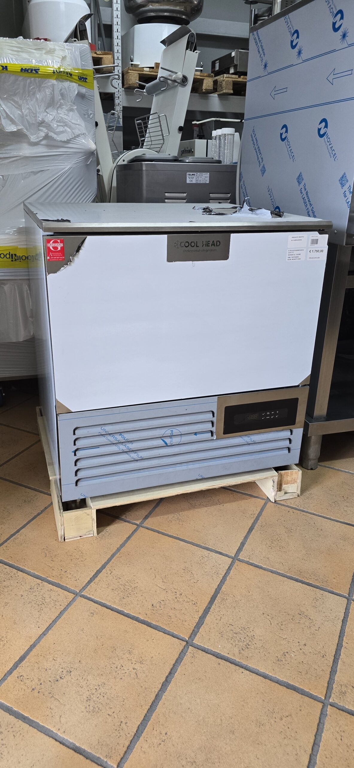 ABBATTITORE di temperatura 5 teglie 60x40/53x32 marca COOLHEAD - immagine 2