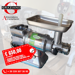 TRITACARNE/GRATTUGIA COMBINATO inox da 22 v400 marca FAMA