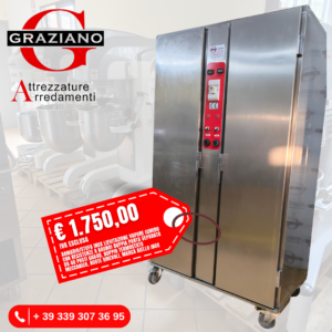 STUFA LIEVITAZIONE VAPORE 40 POSTI marca AIELLO INOX
