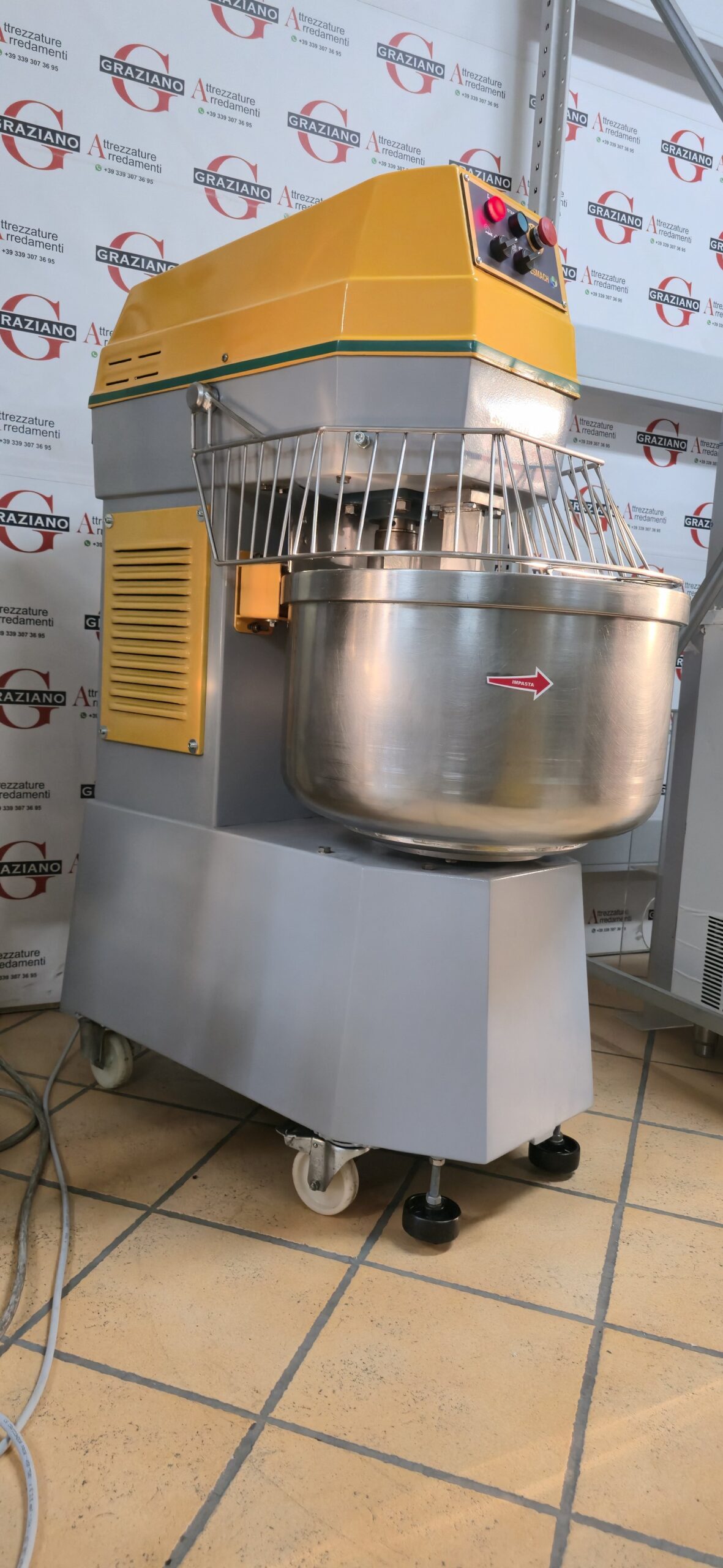 IMPASTATRICE A SPIRALE da 60 kg mod. ISE 60F marca ESMACH - immagine 9