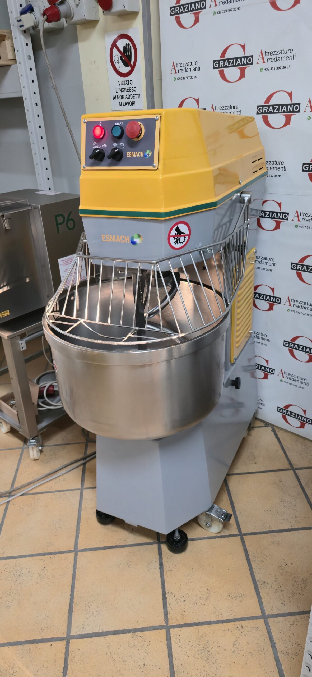 IMPASTATRICE A SPIRALE da 60 kg mod. ISE 60F marca ESMACH - immagine 5