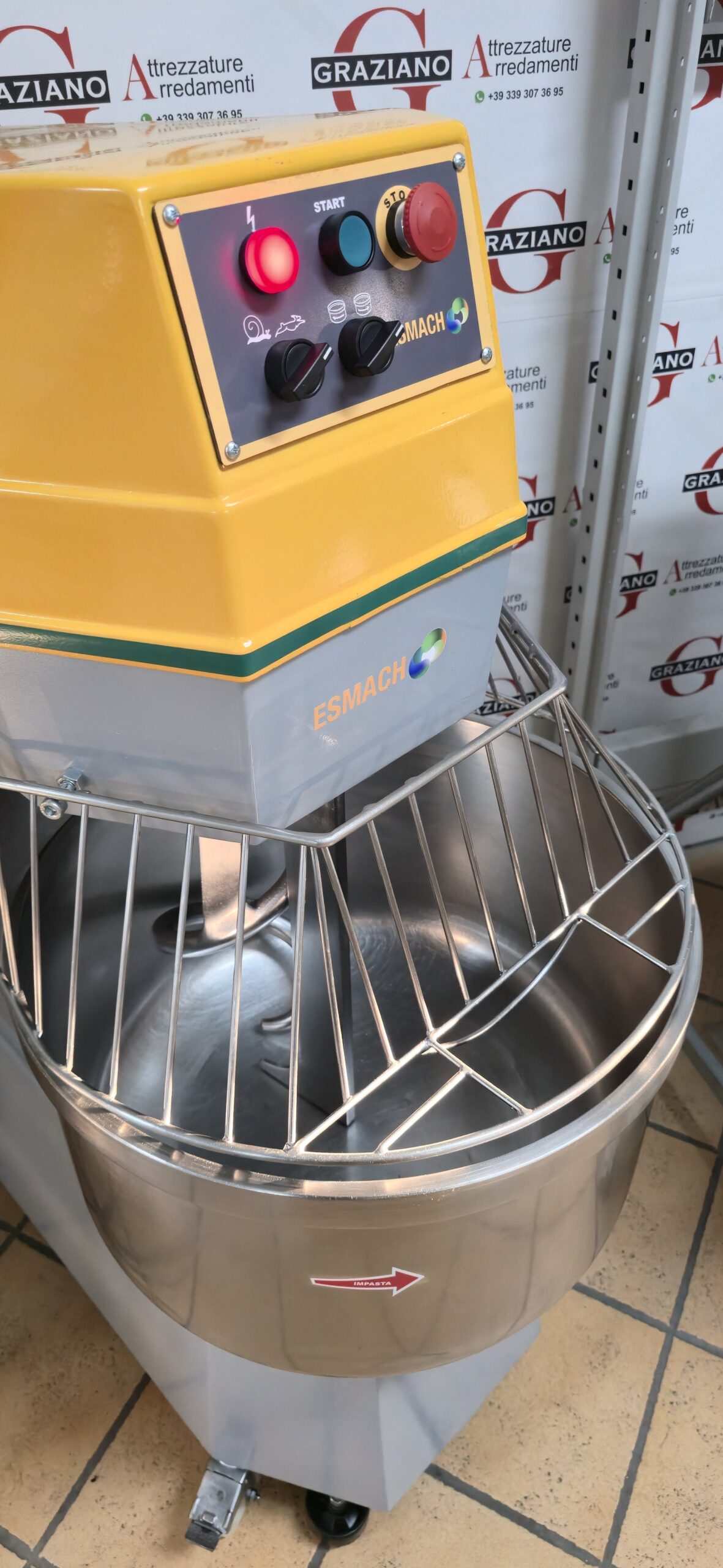 IMPASTATRICE A SPIRALE da 60 kg mod. ISE 60F marca ESMACH - immagine 6