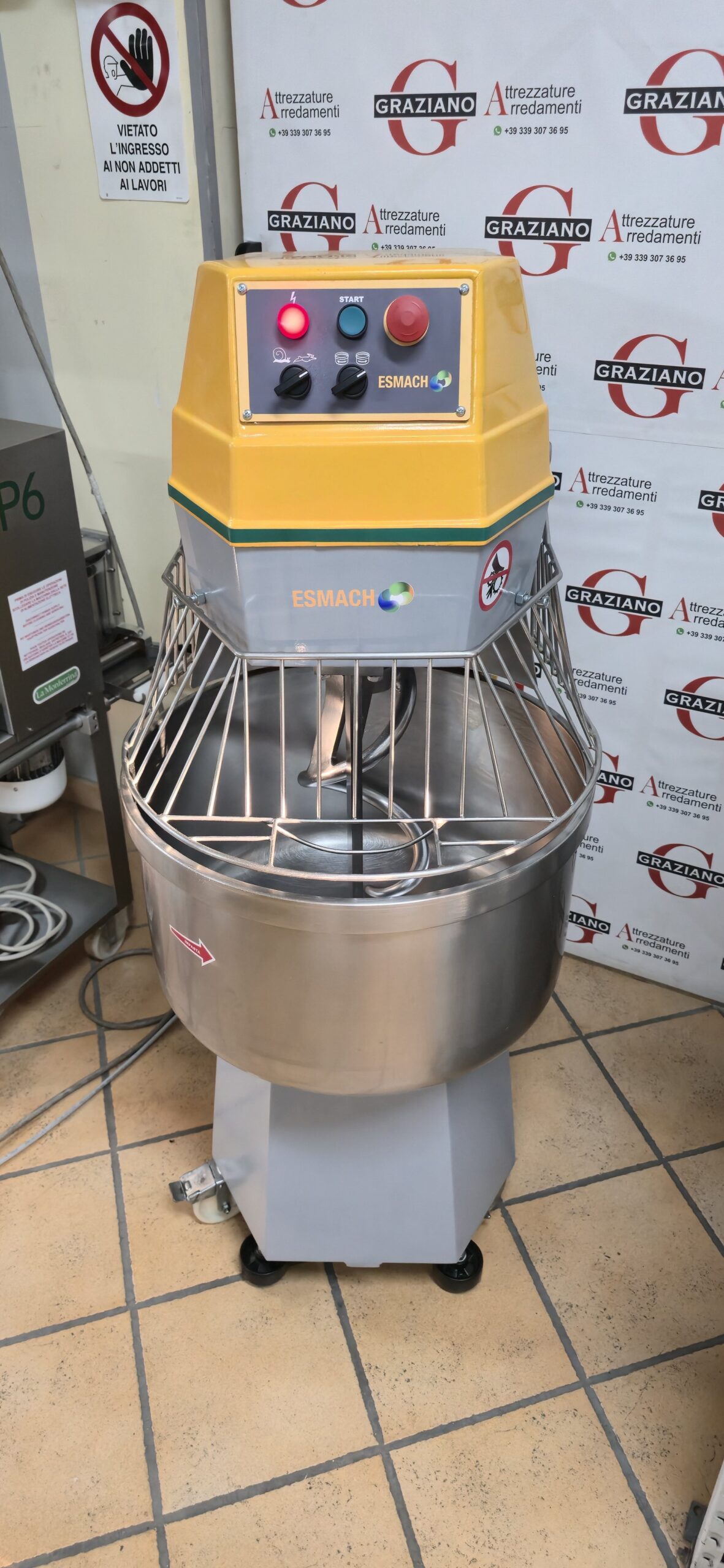 IMPASTATRICE A SPIRALE da 60 kg mod. ISE 60F marca ESMACH - immagine 10
