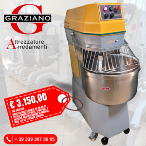 IMPASTATRICE A SPIRALE da 60 kg mod. ISE 60F marca ESMACH