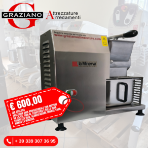 GRATTUGIA INOX professionale trifase v400 marca LA MINERVA