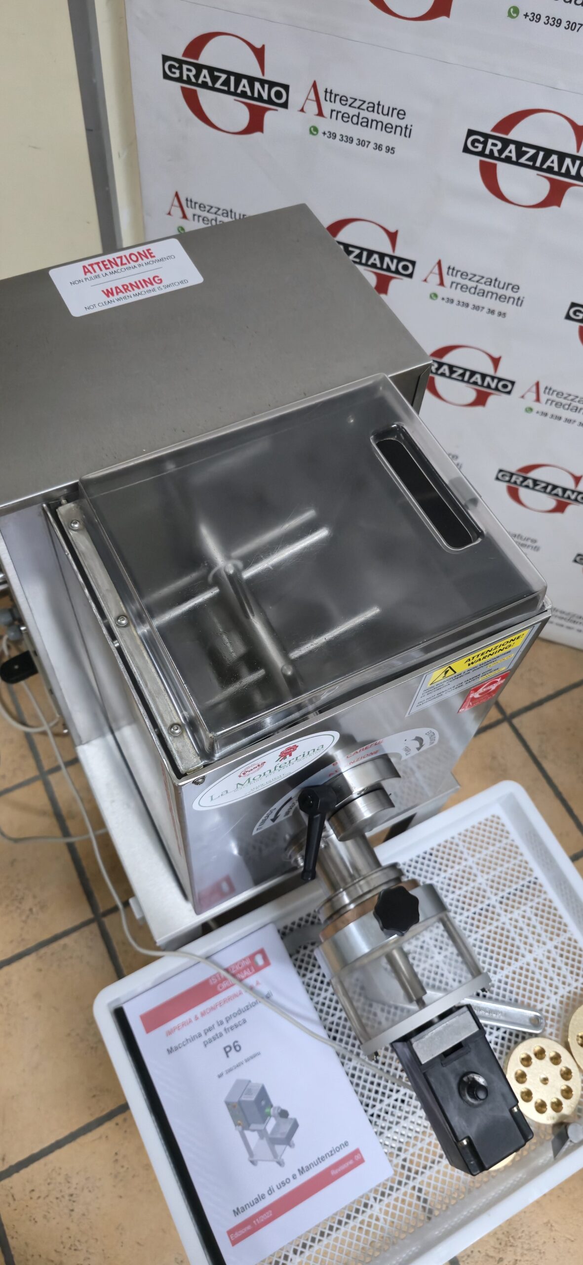 MACCHINA PASTA + GRUPPO RAVIOLI mod. P6 marca LA MONFERRINA - immagine 10