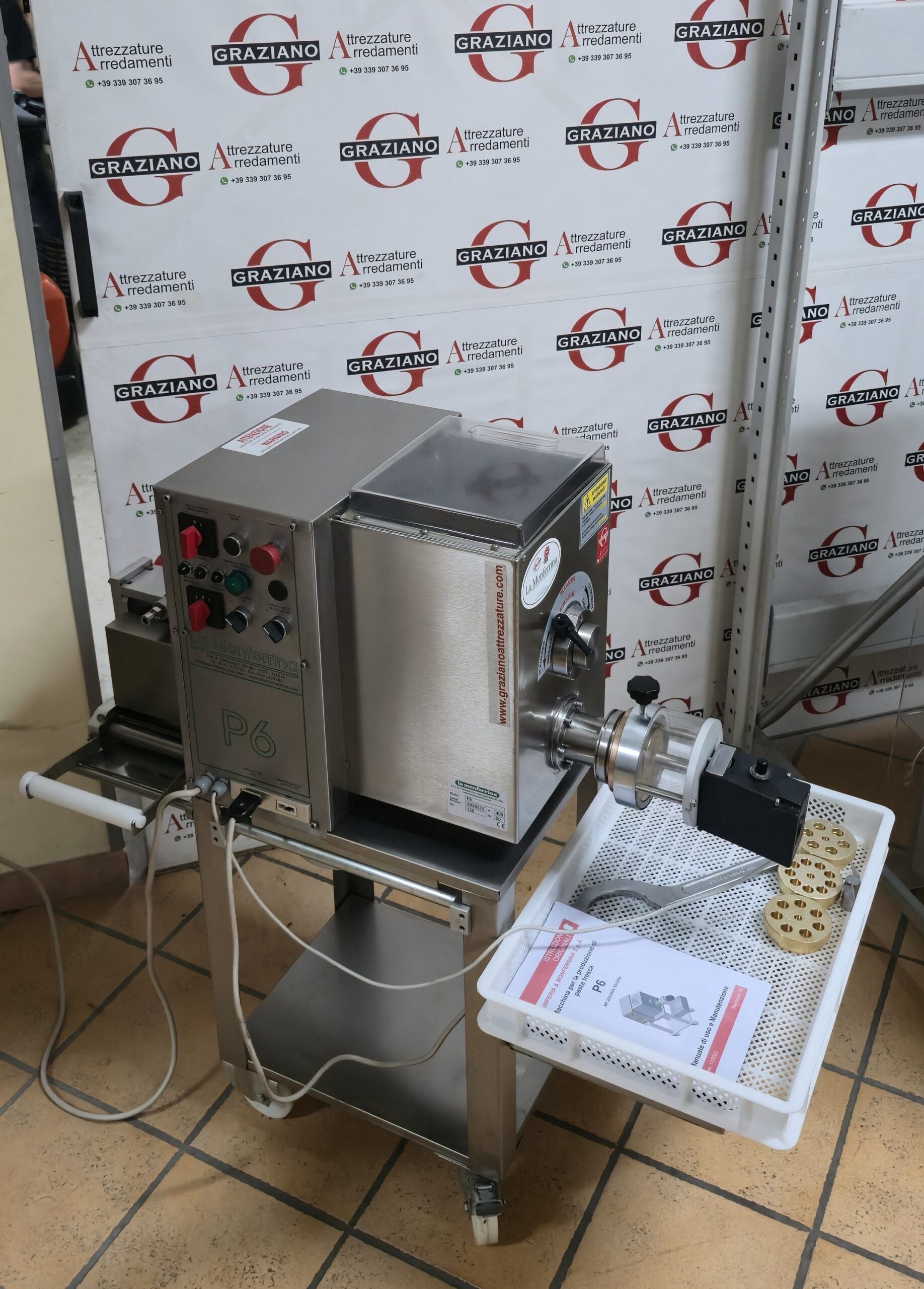 MACCHINA PASTA + GRUPPO RAVIOLI mod. P6 marca LA MONFERRINA - immagine 4