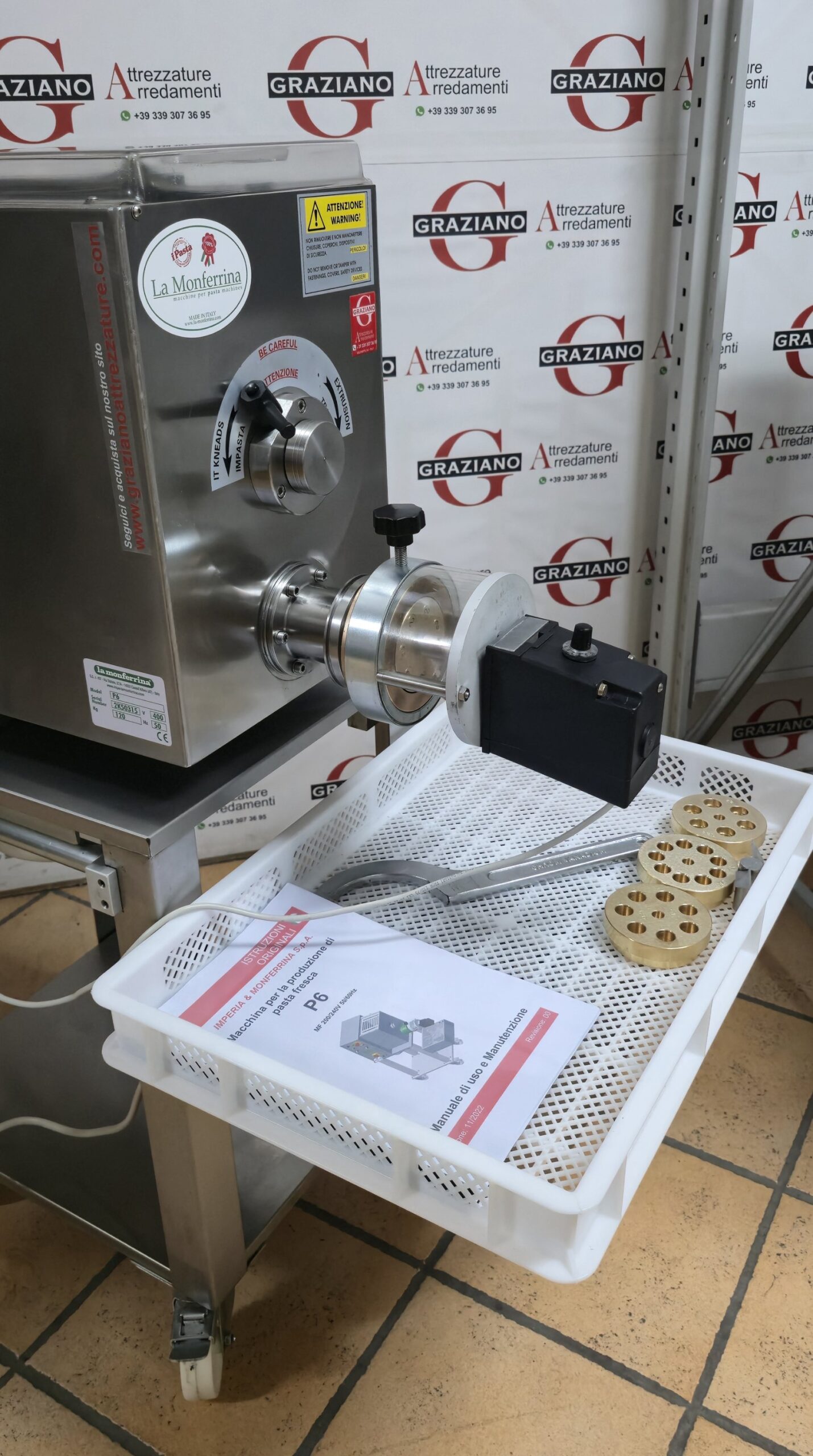 MACCHINA PASTA + GRUPPO RAVIOLI mod. P6 marca LA MONFERRINA - immagine 7